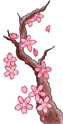 Free Cherry Blossom Tree Tattoo